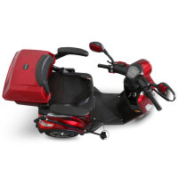 E-Trike 25 V.2 Blei-Gel, 25 km/h EEC Rot