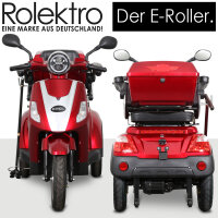 E-Trike 25 V.2 Blei-Gel, 25 km/h EEC Rot
