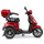 E-Trike 25 V.2 Blei-Gel, 25 km/h EEC Rot