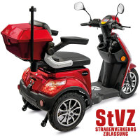 E-Trike 25 V.2 Blei-Gel, 25 km/h EEC Schwarz