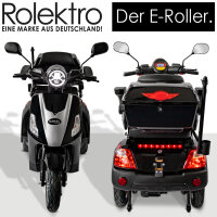 E-Trike 25 V.2 Blei-Gel, 25 km/h EEC Schwarz